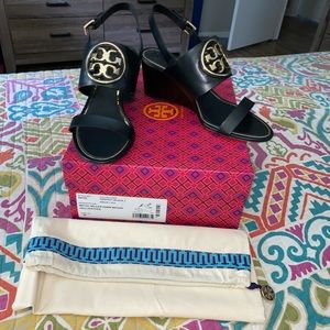 NIB Tory Burch wedge sandals